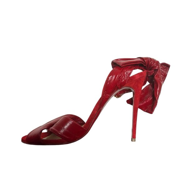 Christian Louboutin Red eel leather heels - Picture 8 of 13